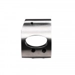 .750 Low Profile Steel Gas Block with CLAMP-ON Packaged- Stainless